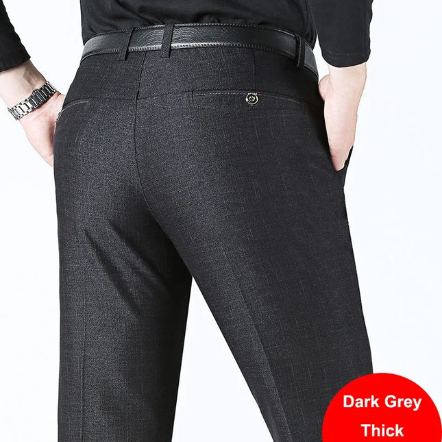 Voldri Men's Slim Stretch Business Pants - Casual & Comfortable Fit -   | Stylish & Elegant Fashion by Voldri