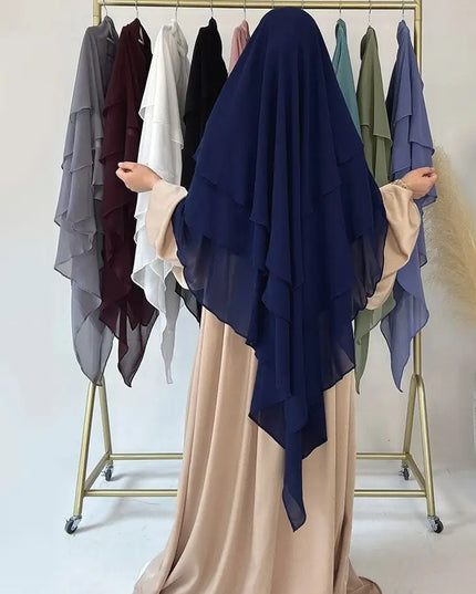 Three Layers Chiffon Niqab