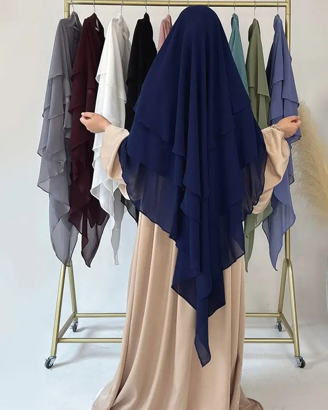 Three Layers Chiffon Niqab