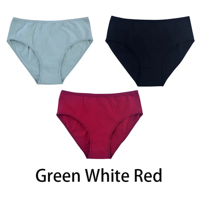 3PCS/Set Solid Color Briefs Underpants - VOLDRI