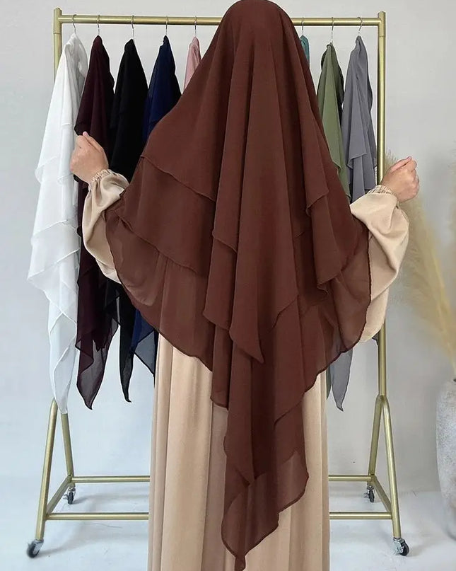 Three Layers Chiffon Niqab