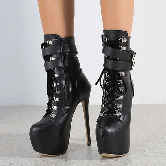 High Heels Platform Boots - VOLDRI