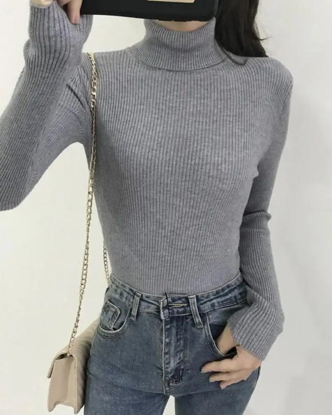 Elegant Turtleneck Sweater - VOLDRI