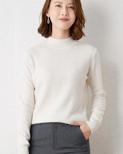 Slim Turtleneck Sweater Top - VOLDRI