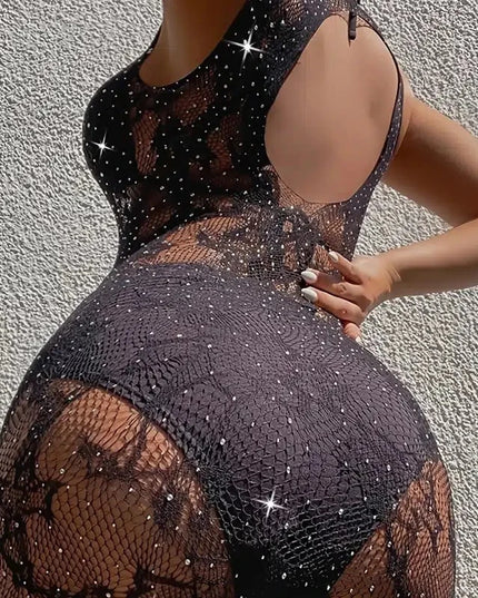 See Through Fishnet Tights  Dress