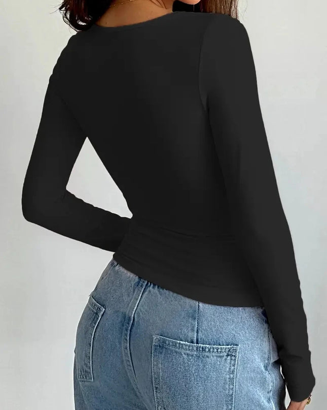 Casual Long Sleeve Top - VOLDRI