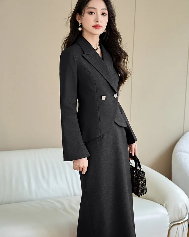 Blazer Skirt Suit Wear - VOLDRI