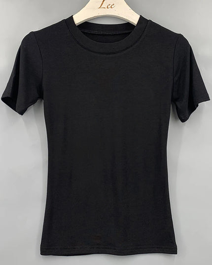 Basic cotton short sleeve T-shirt - VOLDRI