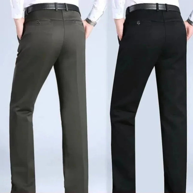 Voldri Men's Professional Cotton Work Pants - Smart Office Style -   | Stylish & Elegant Fashion by Voldri