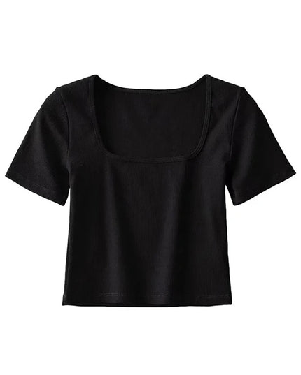 Square Neck  Crop T-shirt