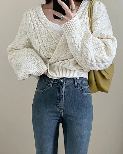 Knitted  Sweater Tops - VOLDRI