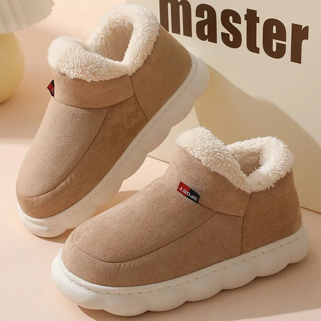 Cotton Plush Padded Slippers