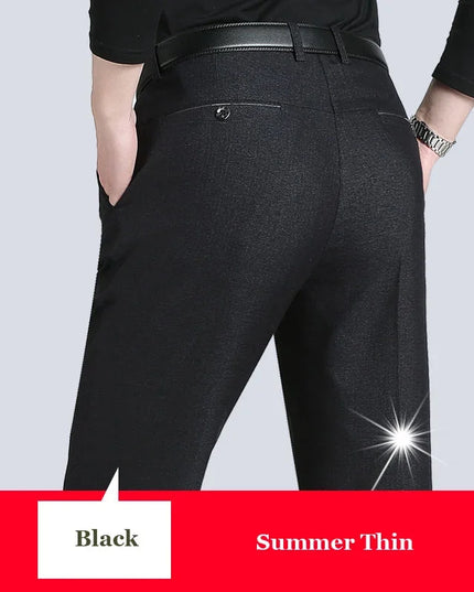 Voldri Men's Slim Stretch Business Pants - Casual & Comfortable Fit -   | Stylish & Elegant Fashion by Voldri