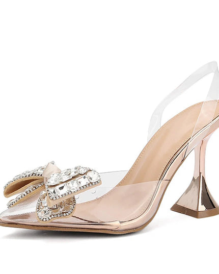 Transparent Bowknot  Prom Shoes - VOLDRI