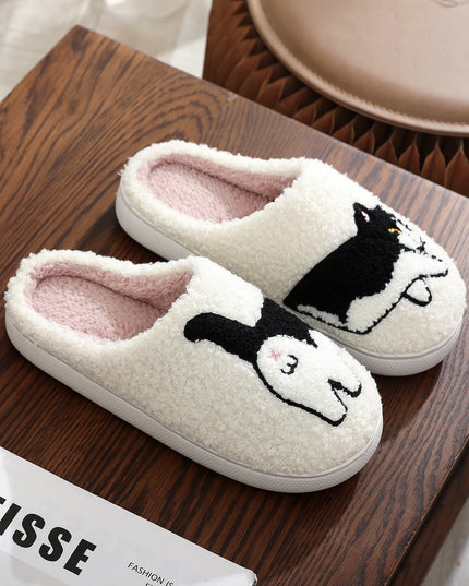 Pet Pattern Embroidery stuffed Slippers