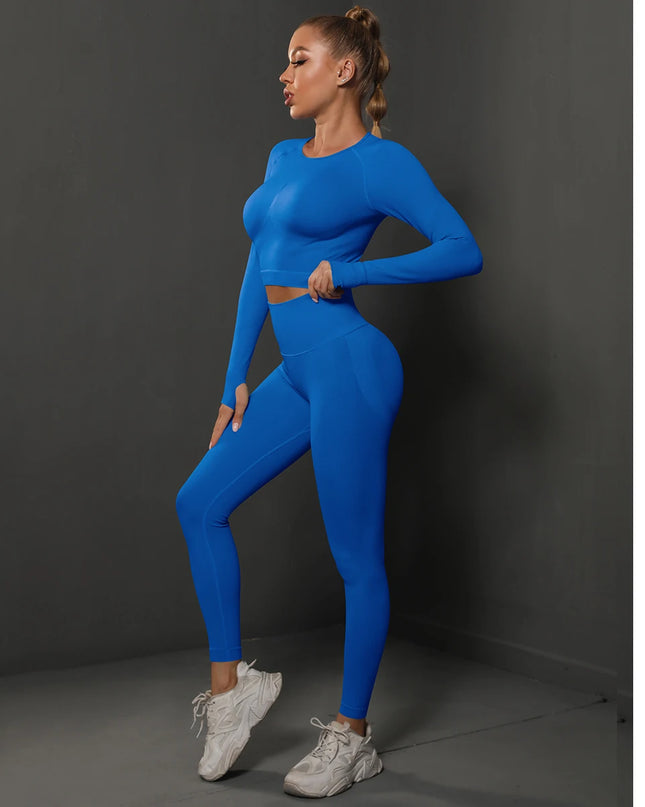 2Pcs   Butt Pants + Shirts Tracksuits Set