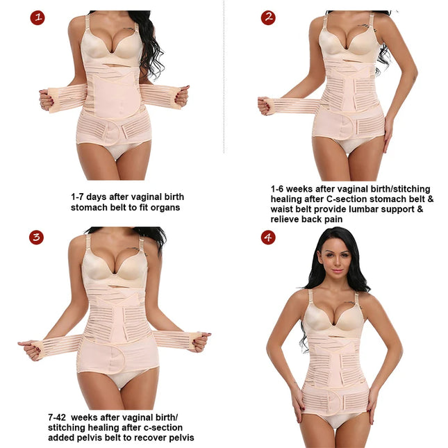 3 in 1 Postpartum Support  Belt Shapewear - VOLDRI