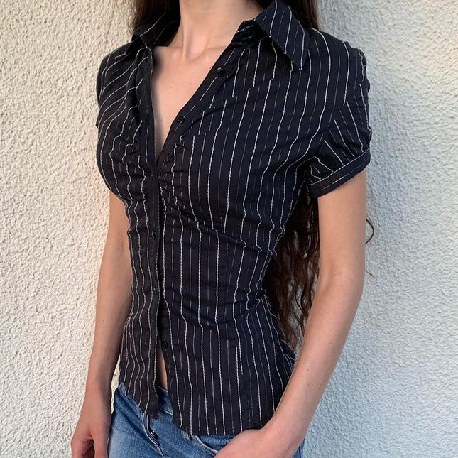 Striped Print Blouse