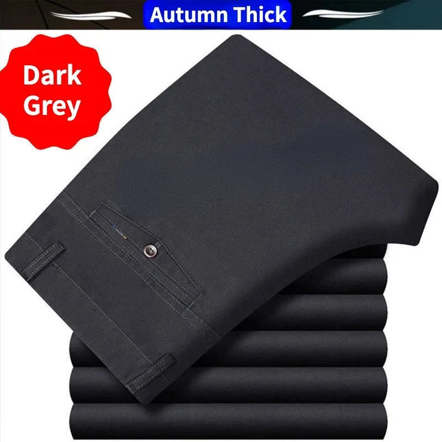 Voldri Men's Professional Cotton Work Pants - Smart Office Style -   | Stylish & Elegant Fashion by Voldri