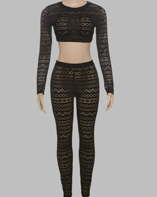 Sheer Tees + Skinny High Waist Wear - VOLDRI