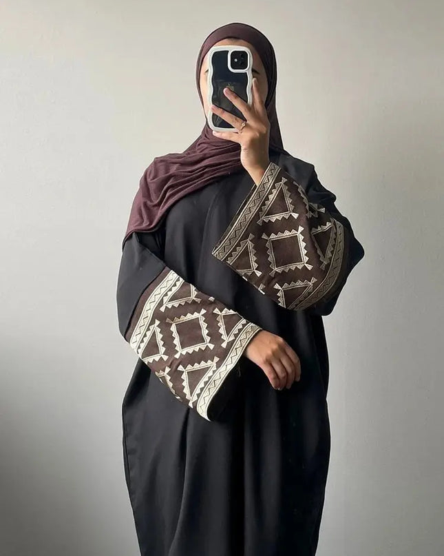 Embroidery Kimono Abaya