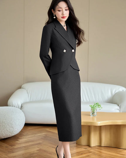 Blazer Skirt Suit Wear - VOLDRI