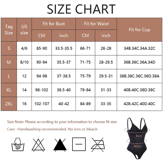 Lace  Bodysuit Shapewear - VOLDRI