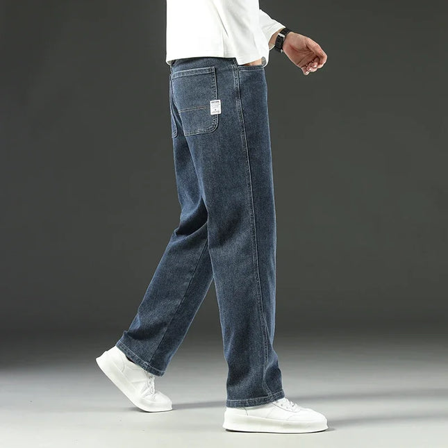 Voldri Men's Baggy Straight Jeans - 2025 Y2 Style, Mid Waist Fit -   | Stylish & Elegant Fashion by Voldri