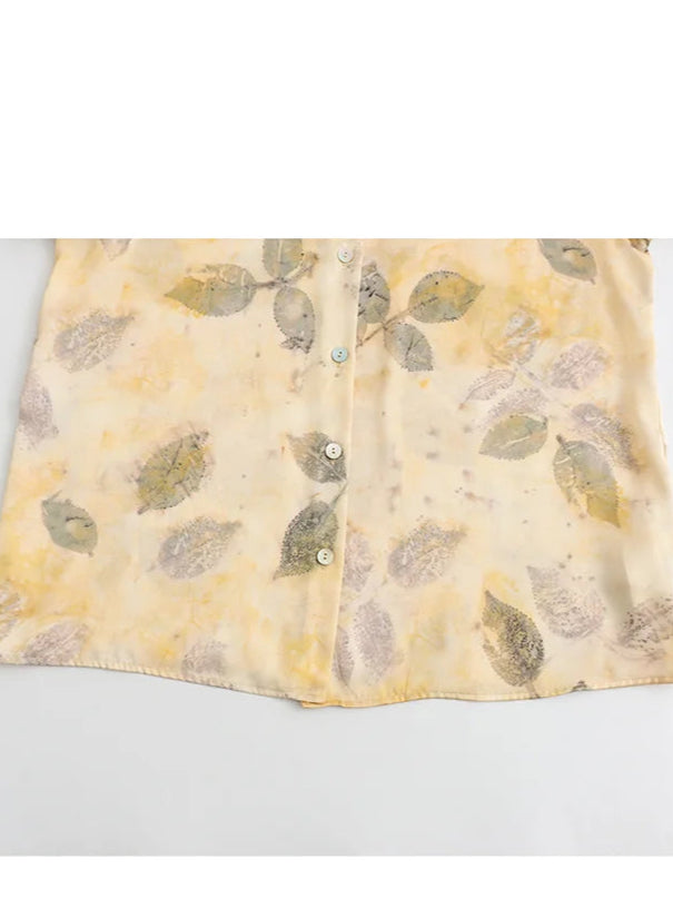 Flower Print Women Blouse - VOLDRI