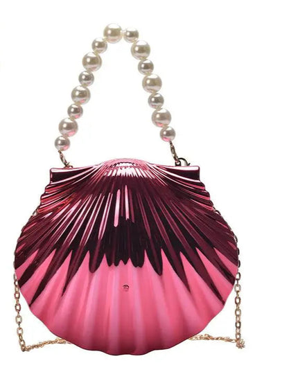 Acrylic Shell Shaped Evening Clutch - VOLDRI