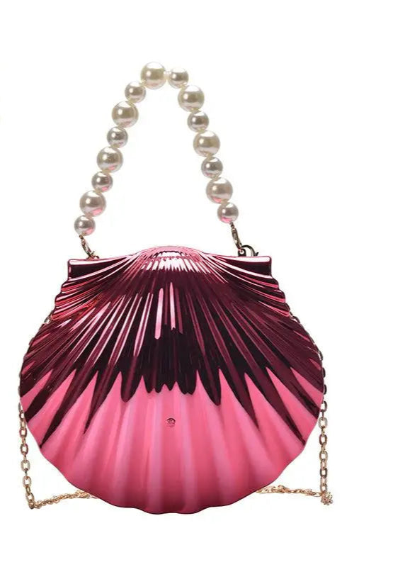 Acrylic Shell Shaped Evening Clutch - VOLDRI