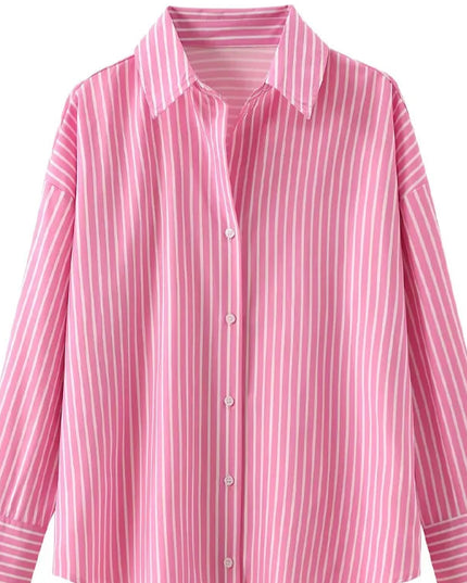 Casual Vintage Striped  Shirts - VOLDRI