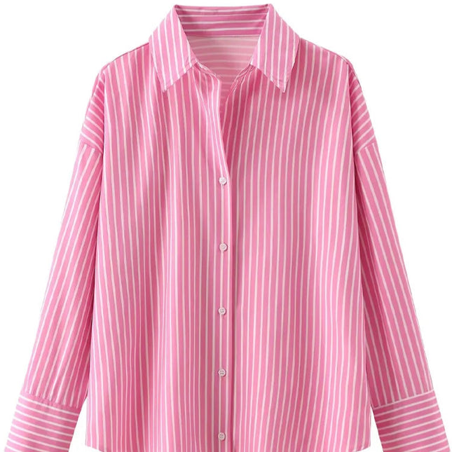 Casual Vintage Striped  Shirts - VOLDRI