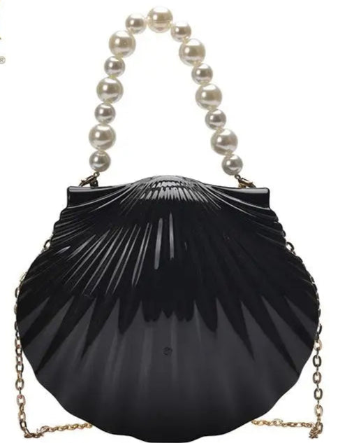 Acrylic Shell Shaped Evening Clutch - VOLDRI