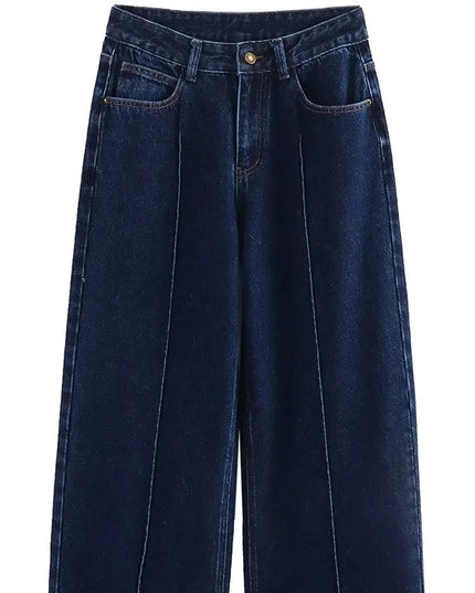 Denim High-waisted Pants - VOLDRI