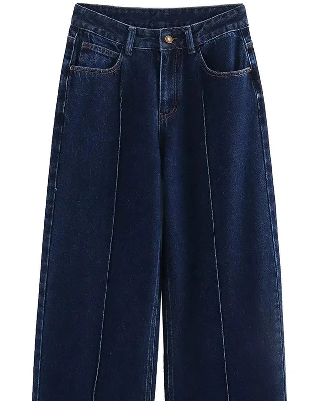 Denim High-waisted Pants - VOLDRI