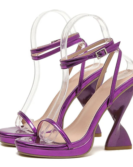 Purple Strange High Heels - VOLDRI