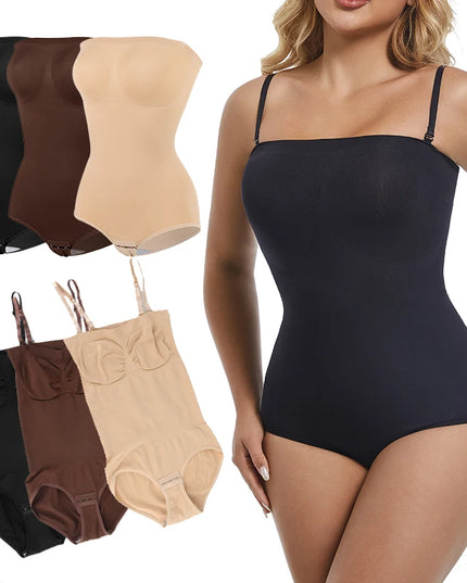 Strapless Shapewear Bodysuit - VOLDRI