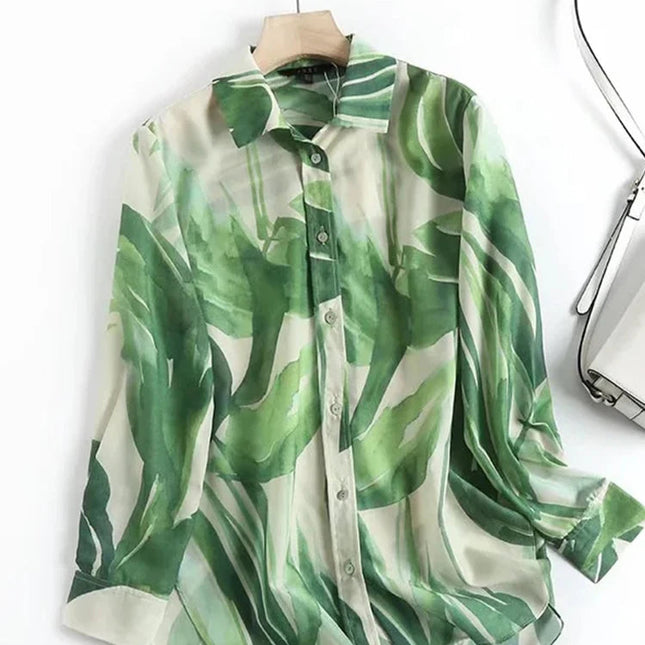 Vintage Floral Print Shirts - VOLDRI