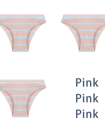 3PCS/Set  Striped Panties Underwear - VOLDRI