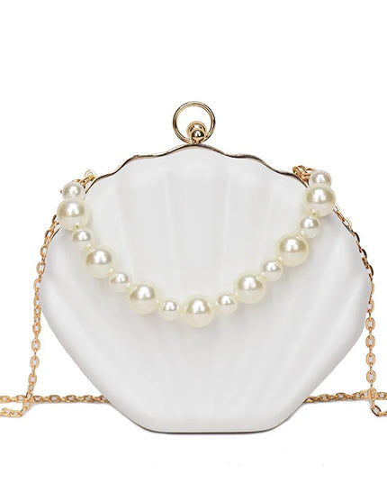 Acrylic Shell Shaped Evening Clutch - VOLDRI