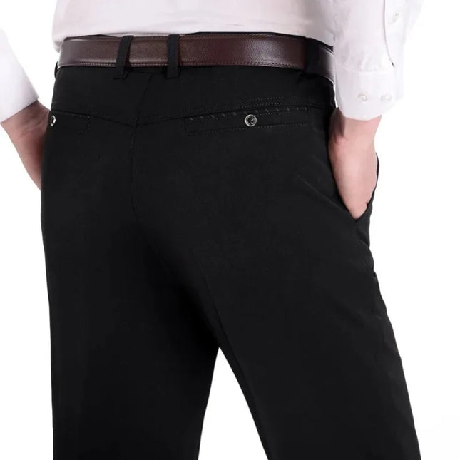 Voldri Casual Men's Business Pants - High Waist, Loose Fit, Plus Size -   | Stylish & Elegant Fashion by Voldri