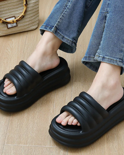 Chunky Comfy Platform Slippers