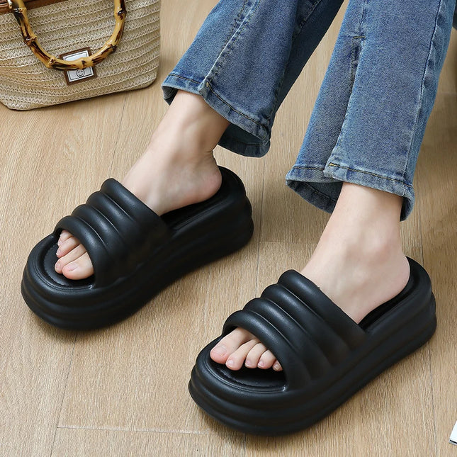 Chunky Comfy Platform Slippers