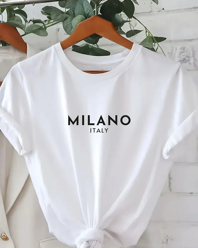 Milano Letter Print T-shirt