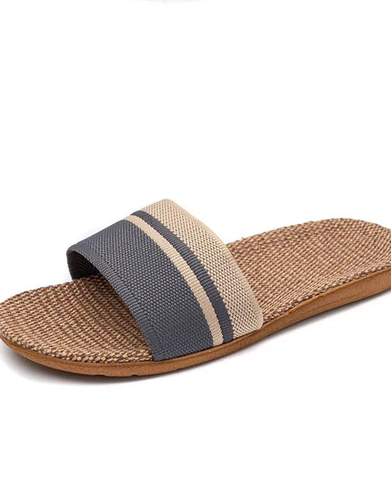 Anti-Slip  Linen Slippers