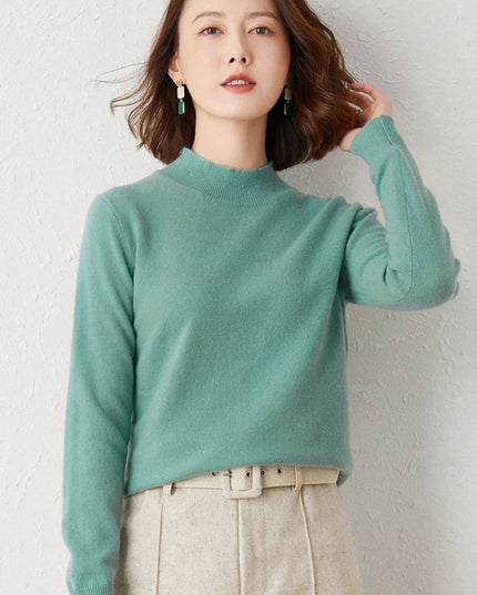 Slim Turtleneck Sweater Top - VOLDRI