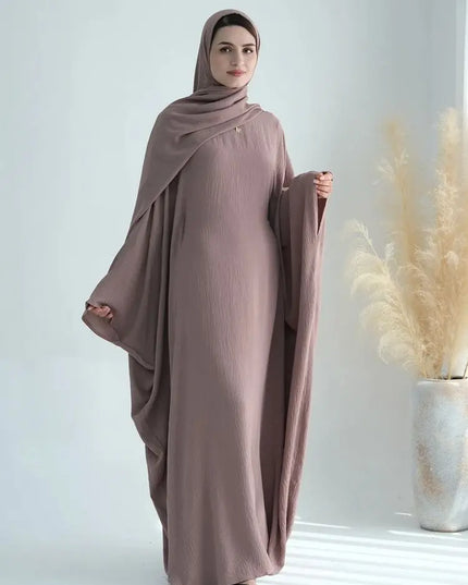 Cotton Linen Khimar Abaya