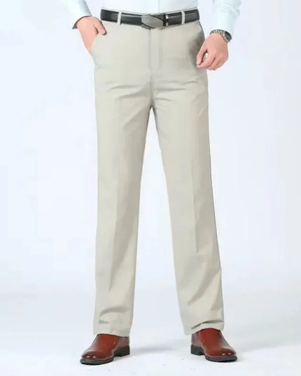 Voldri Men's 100% Cotton Casual Trousers - Loose Fit Khaki Pants -   | Stylish & Elegant Fashion by Voldri
