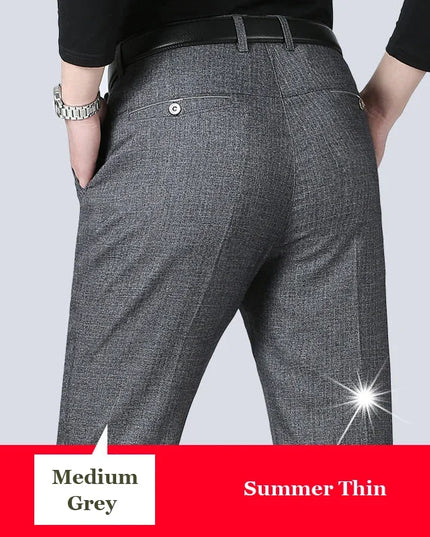 Voldri Men's Slim Stretch Business Pants - Casual & Comfortable Fit -   | Stylish & Elegant Fashion by Voldri